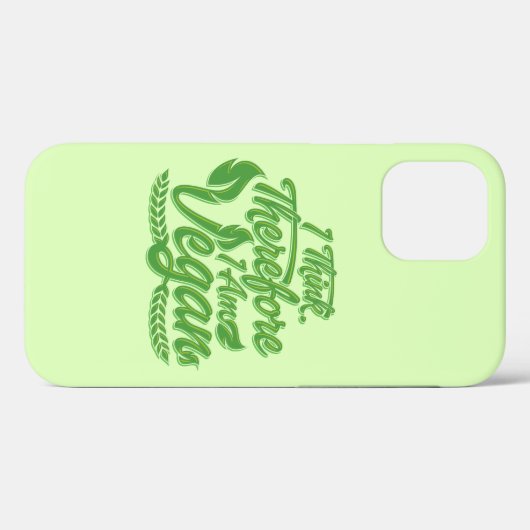 Ik denk dus dat ik Vegan ben Case-Mate iPhone Case (Achterkant (horizontaal))