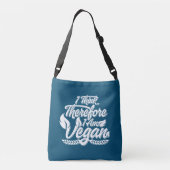 Ik denk dus dat ik Vegan ben Crossbody Tas (Achterkant)
