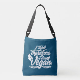 Ik denk dus dat ik Vegan ben Crossbody Tas