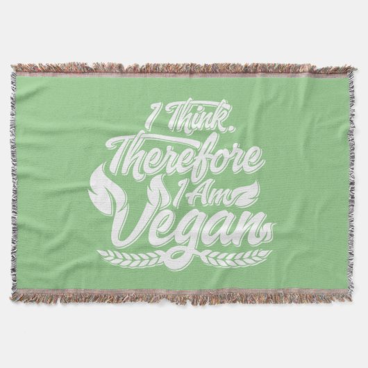 Ik denk dus dat ik Vegan ben Deken (Voorkant)