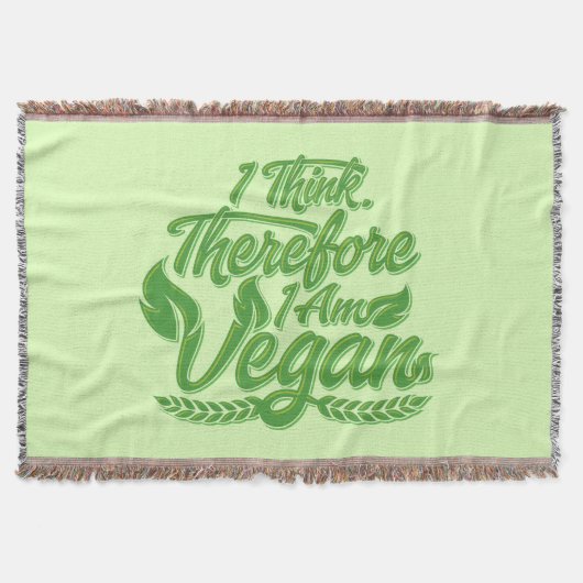 Ik denk dus dat ik Vegan ben Deken (Voorkant)