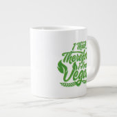 Ik denk dus dat ik Vegan ben Grote Koffiekop (Voorkant rechts)