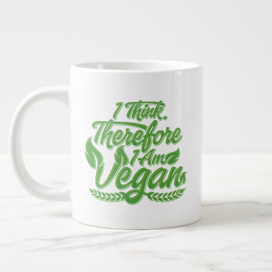 Ik denk dus dat ik Vegan ben Grote Koffiekop (Links)