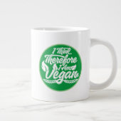 Ik denk dus dat ik Vegan ben Grote Koffiekop (Rechts)