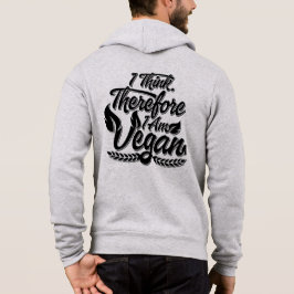 Ik denk dus dat ik Vegan ben Hoodie
