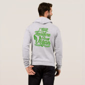 Ik denk dus dat ik Vegan ben Hoodie (Achterkant volledig)