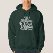 Ik denk dus dat ik Vegan ben Hoodie (Voorkant)