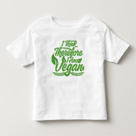 Ik denk dus dat ik Vegan ben Kinder Shirts (Voorkant)