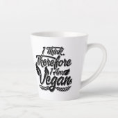 Ik denk dus dat ik Vegan ben Latte Mok (Rechts)