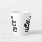 Ik denk dus dat ik Vegan ben Latte Mok (Voorkant)
