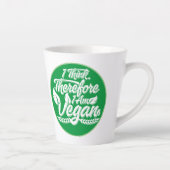 Ik denk dus dat ik Vegan ben Latte Mok (Rechts)