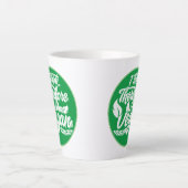Ik denk dus dat ik Vegan ben Latte Mok (Voorkant)