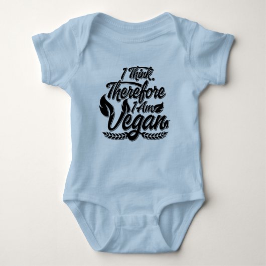 Ik denk dus dat ik Vegan ben Romper (Voorkant)