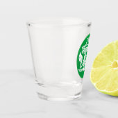 Ik denk dus dat ik Vegan ben Shot Glas (Links)
