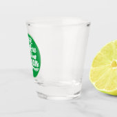 Ik denk dus dat ik Vegan ben Shot Glas (Rechts)