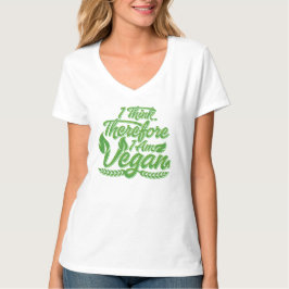 Ik denk dus dat ik Vegan ben T-shirt