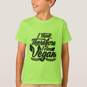 Ik denk dus dat ik Vegan ben T-shirt