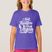 Ik denk dus dat ik Vegan ben T-shirt (Voorkant)