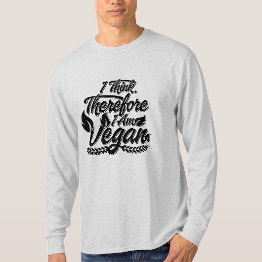 Ik denk dus dat ik Vegan ben T-shirt (Voorkant)