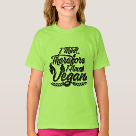Ik denk dus dat ik Vegan ben T-shirt