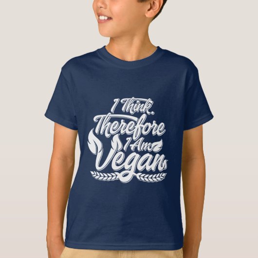 Ik denk dus dat ik Vegan ben T-shirt (Voorkant)