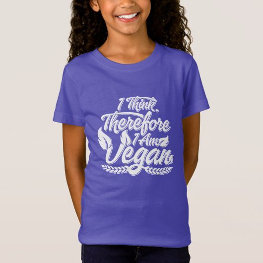 Ik denk dus dat ik Vegan ben T-shirt (Voorkant)