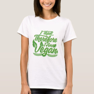 Ik denk dus dat ik Vegan ben T-shirt