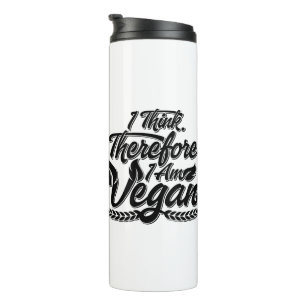 Ik denk dus dat ik Vegan ben Thermosbeker