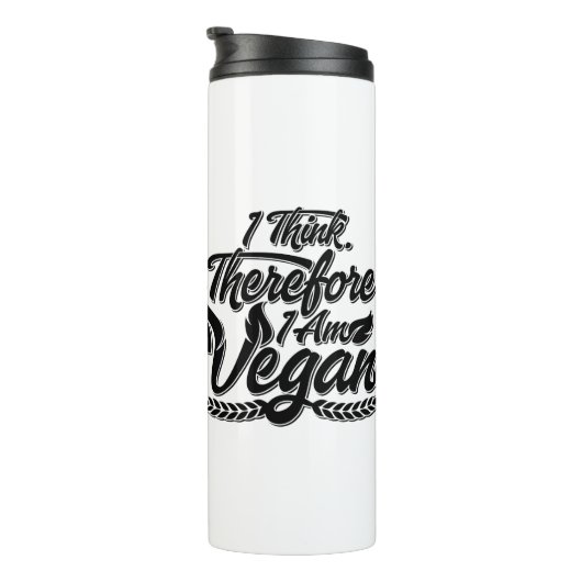 Ik denk dus dat ik Vegan ben Thermosbeker (Geroteerd rechts)