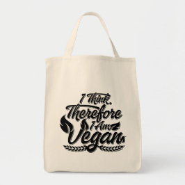 Ik denk dus dat ik Vegan ben Tote Bag