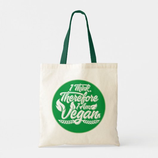 Ik denk dus dat ik Vegan ben Tote Bag (Achterkant)