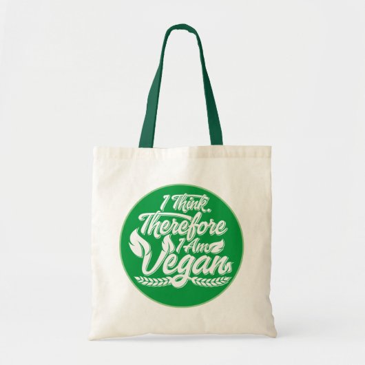 Ik denk dus dat ik Vegan ben Tote Bag (Voorkant)