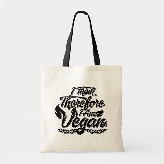 Ik denk dus dat ik Vegan ben Tote Bag (Voorkant)