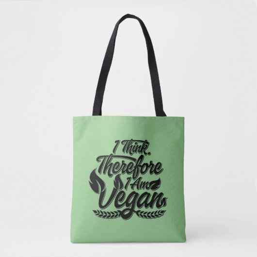 Ik denk dus dat ik Vegan ben Tote Bag (Voorkant)