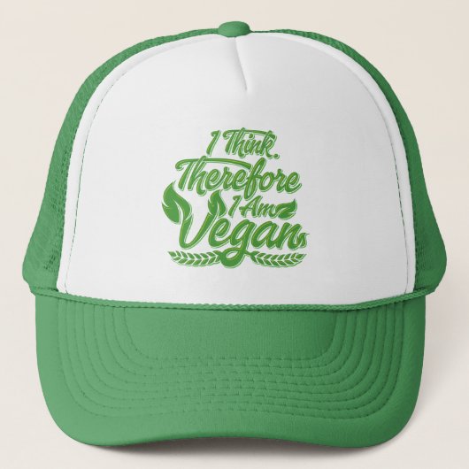 Ik denk dus dat ik Vegan ben Trucker Pet (Voorkant)