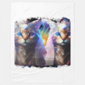 Ik denk, dus ik ben, en stijlvolle ervaring c fleece deken (Voorkant)