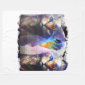 Ik denk, dus ik ben, en stijlvolle ervaring c fleece deken (Voorkant (Horizontaal))