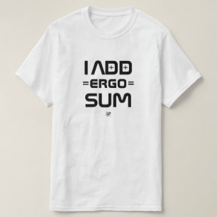 Ik denk dus ik ben – Filosofie Geek grap T-shirt