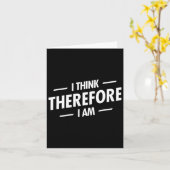Ik denk dus ik ben  kaart (Gele Bloem)