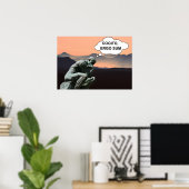 Ik denk, dus ik ben poster (Thuiskantoor)