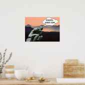 Ik denk, dus ik ben poster (Keuken)