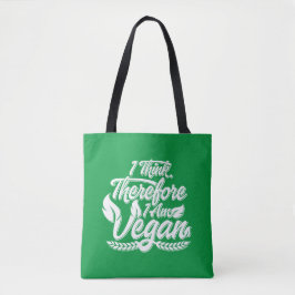 Ik Denk, Dus Ik Ben Veganist Tote Bag