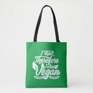 Ik Denk, Dus Ik Ben Veganist Tote Bag