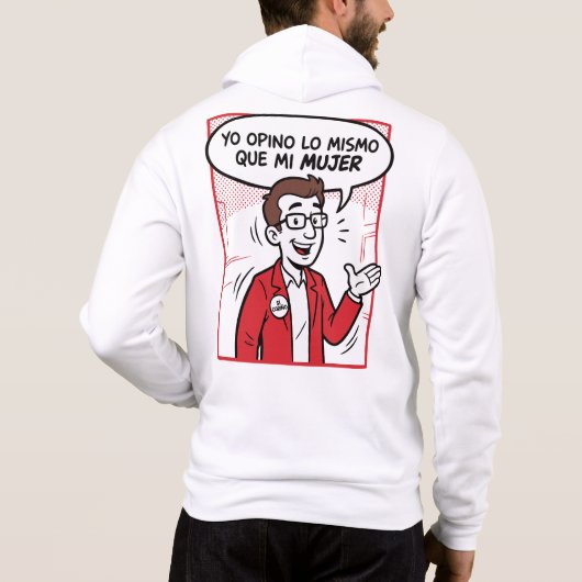 Ik denk er hetzelfde over hoodie (Achterkant)
