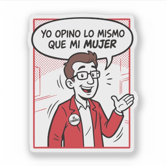 Ik denk er hetzelfde over sticker (Voorkant)