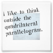 Ik denk graag buiten de doos foto afdruk (Voorkant)