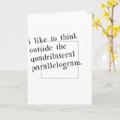 Ik denk graag buiten de doos kaart (Gele Bloem)