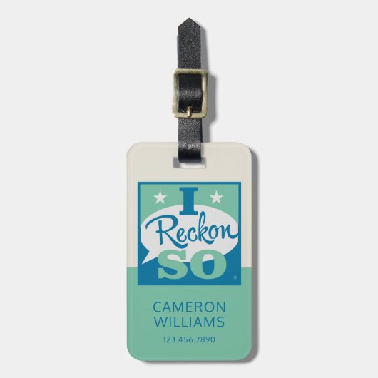 Ik denk het wel bagagelabel (Voorkant verticaal)