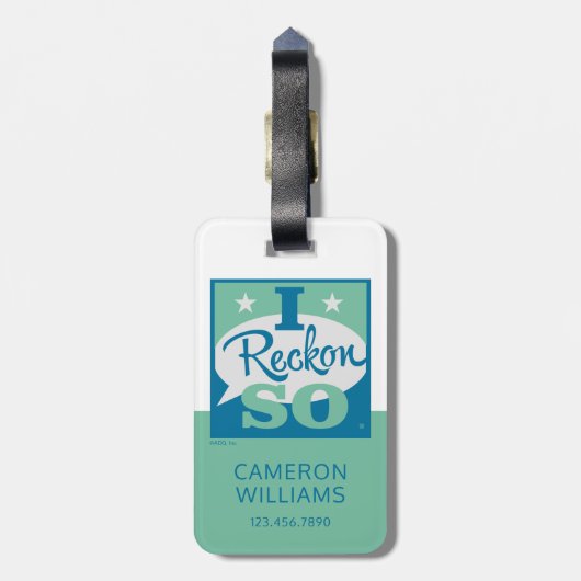 Ik denk het wel bagagelabel (Achterkant verticaal)