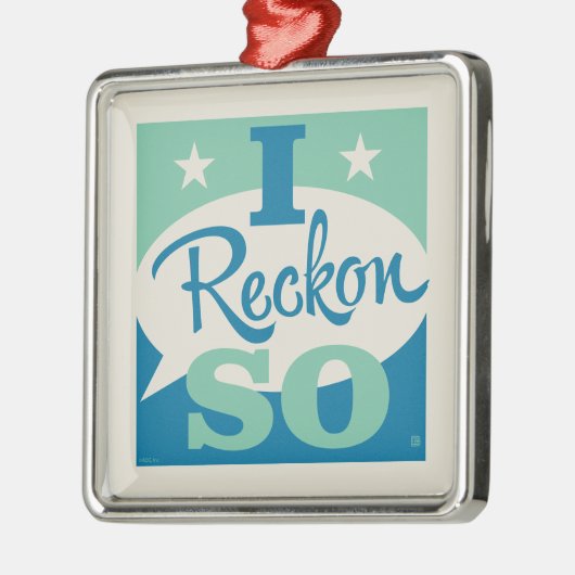 Ik denk het wel metalen ornament (Links)